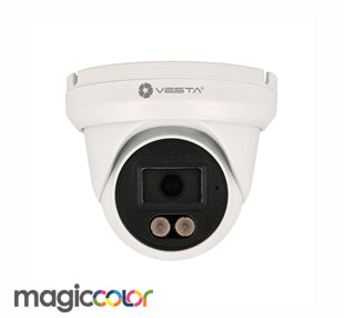 T26-L-MC - Caméra turret IP 6MP Magic Color Lite AI pour l'extérieur
